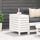  Vrtni tabure bijeli 62 x 31,5 x 52 cm od masivne borovine | shoptok.hr