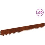  Ograda oko Travnjaka 30 pcs 103 x 10 cm Čelik Rđa | shoptok.hr
