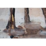 Slikana slika na platnu drveće 60x60 cm