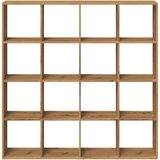 vidaXL Ormarić z knjige boja hrasta 137,5x29x137,5cm konstruirano drvo | shoptok.hr