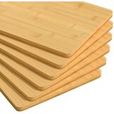  Tanjuri za doručak 6 kom 22 x 14 x 0,8 cm od bambusa | Eponuda.ba