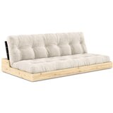 Karup Design Bela raztegljiva sedežna garnitura iz rebrastega žameta 196 cm Base – Cene