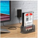 Orico postaja za hdd/ssd, 2.5"/3.5", sata v usb-c, prozorno, 6139C3 | Shoptok.si