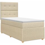  Boxspring krevet s madracem Krem 100 x 200 cm Tkanina | shoptok.hr