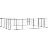 vidaXL vanjski kavez za pse čelični 50,82 m² | shoptok.hr