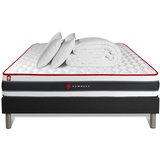Somness Celoten paket za posteljo - Vzmetnica 200x200 cm + Vzmetni boksi z letvami (komplet) + 2 vzglavnika + Prevleka - Energija, (21613157) Cene