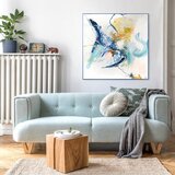 Malerifabrikken Slika s ručno oslikanim elementima 102x102 cm Confidential Blue – | shoptok.hr