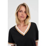 Marisse Black Cotton Blouse | Shoptok.si