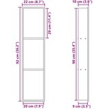  Ničica za tuš Srebrno 90 x 20 x 9,5 cm Nehrđajući čelik | Shoptok.si