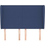  Uzglavlje s ušima plavi 147x23x118/128 cm od tkanine | shoptok.hr