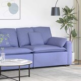  Modularni kauč s naslonom za ruke i jastucima, traperice plave boje, 100 cm | Eponuda.com