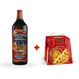 NURNBERGER Crveno kuvano vino Gluhwein, 1l + DOLCE FORNERIA Panettone, 500g  NURNBERGER Crveno kuvano vino Gluhwein, 1l + DOLCE FORNERIA Panettone, 500g Slike