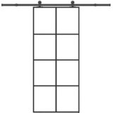  Klizna vrata s priborom 90 x 205 cm od ESG stakla i aluminija | shoptok.hr