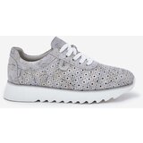 S. BARSKI Suede Patterned Sports Shoes On Platform With Glitter D&A | Eponuda.ba