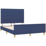  Okvir za krevet bez madraca plavi 140 x 190 cm od tkanine | shoptok.hr