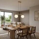 Brilagi Luster na sajli MILO 2xE27/60W/230V bež/zlatna | Eponuda.com