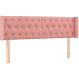  LED uzglavlje ružičasto 163x16x78/88 cm baršunasto | shoptok.hr