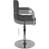 vidaXL Jedilni stol temno sivo blago, (20940163) | Shoptok.si