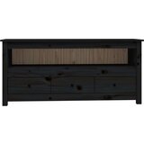 TV ormarić crni 114 x 35 x 52 cm od masivne borovine | shoptok.hr