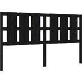 Maison Chic posteljno vzglavje - vzglavna omarica - nočna omarica črno 165,5x4x100 cm trdna borovina, (21705647) Cene