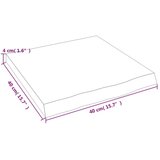  Kupaonska radna ploča tamnosiva 40x40x(2-4) cm tretirano drvo | shoptok.hr