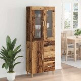 vidaXL Highboard Staro drvo 69,5 x 34 x 180 cm Konstruirano drvo | shoptok.hr