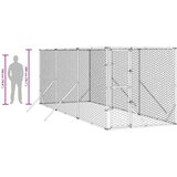Vanjski kavez za pse srebrni 2 x 6 x 2 m od pocinčanog čelika | shoptok.hr