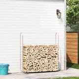 vidaXL stojalo za drva 150x25x150 cm pocinkano jeklo | Shoptok.si