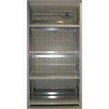 hofe Sestavljiv regal, lahka izvedba, sestavljen, 4 police, ŠxG 1000 x 500 mm, višina 2000 mm | Shoptok.si