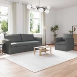  Set sofe 2 pcs Tamnosiva 196 x 82 x 85 cm Tkanina | shoptok.hr