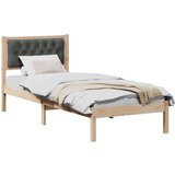  Okvir za krevet Tamno siva 90 x 190 cm tkanina | shoptok.hr