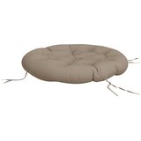  Okrugli jastuk smeđesivi Ø 100 x 11 cm od tkanine Oxford | shoptok.hr