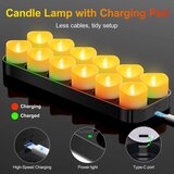 DAPHOMEU 12x polnilne LED čajne svečke z daljincem | Shoptok.si