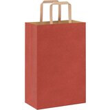  Papirnate vrećice 250 kom s ručkama crvene 21x11x31 cm | shoptok.hr