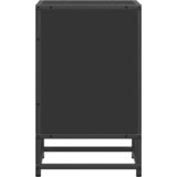  Noćni ormarić crni 40x31x50 cm Konstruirano drvo i metal | shoptok.hr