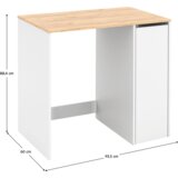 Kondela Omara za pralni stroj, hrast artisan/bela, VLASTI | Shoptok.si