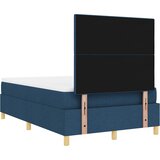  s opruga kutije s uzglavljem Plava 120 x 200 cm tkanina | shoptok.hr