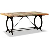  Blagovaonski stol od masivnog obnovljenog drva 180 cm | shoptok.hr