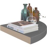 vidaXL plutajuće kutne police 4 kom sjajne sive 35 x 35 x 3,8 cm MDF | shoptok.hr