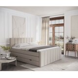 Maison de Rêve Bež boxspring postelja s prostorom za shranjevanje 160x200 cm Ruby – | Shoptok.si