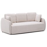 Kave Home Kremno bela raztegljiva sedežna garnitura iz šenilje 225 cm Laira – | Shoptok.si