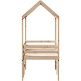 Visoki krevet s krovom 90 x 200 cm od masivne borovine | shoptok.hr