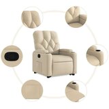 vidaXL Naslanjač s funkcijo vstajanja krem blago, (20927742) | Shoptok.si