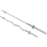 Gorilla Sports Duga ravna 170 cm + EZ šipka 120 cm sa maticama