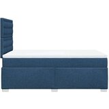 vidaXL Krevet s oprugama i madracem plavi 120 x 190 cm od tkanine | shoptok.hr