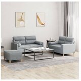 vidaXL 3-dijelni set sofa s jastucima svjetlosivi od tkanine Cijene