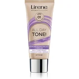 ALL DAY TONE! vlažilni tekoči puder za sijoč videz odtenek 01 Light 30 ml