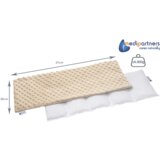 Medi Partners Thermophor with cherry seeds large 20x60 – 5 chambers Minky – Beige
