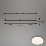 BRILO Stropna rasvjeta LED 13W 1300lm 3000k IP54 senzor O | shoptok.hr