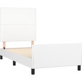  Okvir za krevet s uzglavljem bijeli 90x190 cm od umjetne kože | Eponuda.com